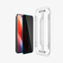 מגן מסך לסדרת iPhone 16 מבית Spigen GLAS.tR EZ Fit Privacy